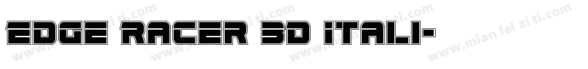 Edge Racer 3D Itali字体转换